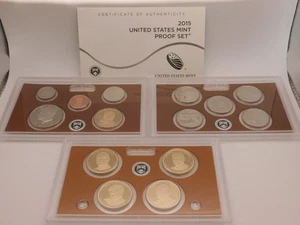 2015 Proof Set U.S. Mint Original Government Packaging OGP & COA - Picture 1 of 4