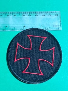 parche cruz hierro rojo nuevo - Imagen 1 de 2