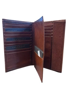 The Bridge Unisex Med Brown UonoRFID Travel Passport ID Document Wallet 01506601 - Picture 1 of 9