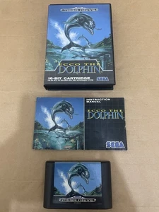 Sega Mega Drive Ecco the Dolphin Boxed Pal Version CIB Fast Despatch Next Day - Picture 1 of 21