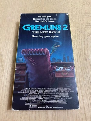 Gremlins 2 - The New Batch (VHS, 1990) Scary Horror Comedy Gizmo Classic 80s - Image 1 of 4
