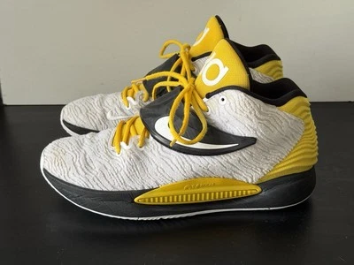 Nike KD14 Black Yellow White Basketball Shoes DJ0977-991 Mens Size 13.5 - Image 1 of 4