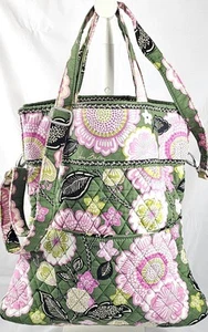 Vera Bradley "Mandy " Tote Bag "Olivia Pink " 2013 *Retired * Pattern - Picture 1 of 7