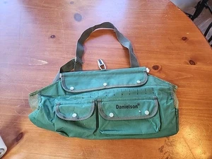 Bolso de hombro DANIELSON Fish Creel verde nailon aparejos 16x10x3 - Imagen 1 de 9