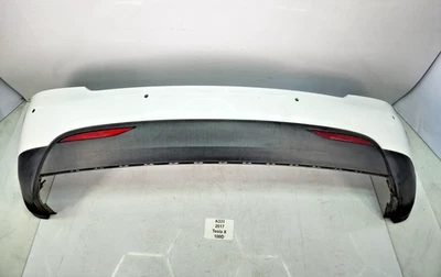 ✅2016-2020 OEM Tesla Modelo X Cubierta de parachoques trasero blanco PPSW NOTA* Foto 1 de 4