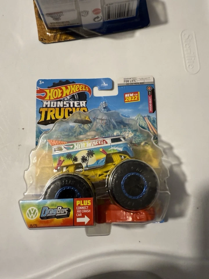Camiones Monster Jam 2022 Hot Wheels Volkswagen Drag Bus Psycho-Delic 15/75 - ¡NUEVO! Foto 1 de 1