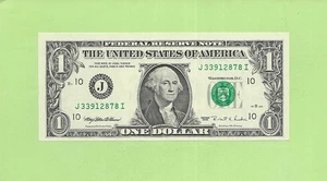 1995 ..UNCIRC $1  J 3391 2878 I  .... 1995 $1  J-I      NICE NOTE        FRN - Picture 1 of 2