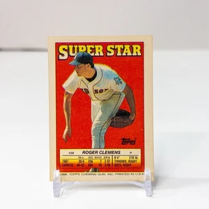 1988 Topps Roger Clemens Superstar Boston Red Sox #58 Vintage Baseball Card - Picture 1 of 2