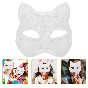 Kot Panna Dziecko Cosplay Zrób to sam- Pusta papierowa maska - Zdjęcie 1 z 12