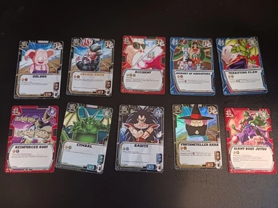 Dragon Ball CCG BANDAI 2008 Lot Of 10 Cards 1st Edition LP 1 Foil 1 Gold Stamp - Image 1 of 4