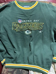 Vintage Green Packers Logo Athletic Proline Sweatshirt Crewneck Size L - Bild 1 von 7