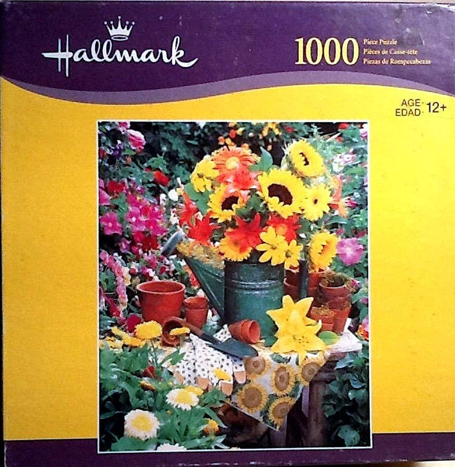 Garden Bounty Flowers N Matthews Hallmark 1000 pc 20" X24" Milton Hasbro Puzzle - Image 1 of 1