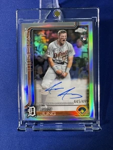 2025 Topps Chrome Jace Jung Auto Refractor /499 (RC, AU) RA-JJ ๐ฅ - Picture 1 of 15