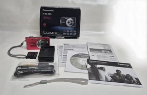Panasonic Lumix DMC-FS16 14.1MP Digital Compact Boxed Red/Rouge - Picture 1 of 17