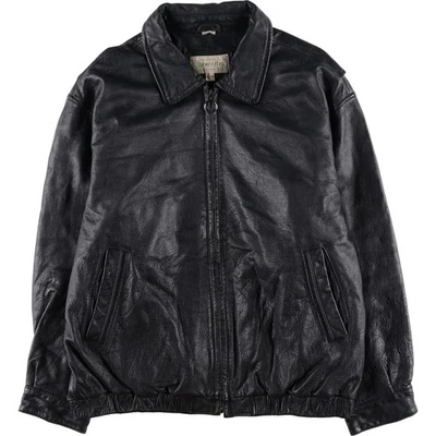 Vintage 1990'S St. John's Bay swing-top padded leather jacket size XL men's. - Image 1 of 4