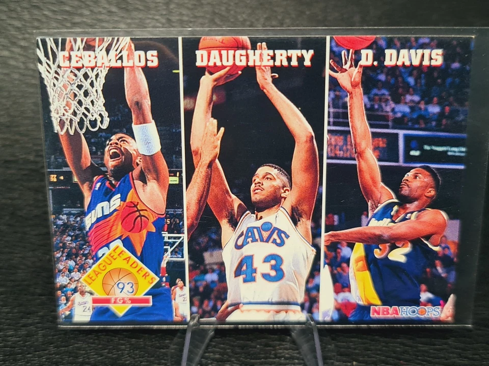 Base de aros Fg% Cedric Ceballos Brad Daugherty Dale Davis LL #285 1993-94 M0109A Foto 1 de 2