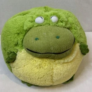 Peluche rana palla rotonda 11 pollici verde peluche morbido simpatico giocattolo Kawaii - Foto 1 di 7