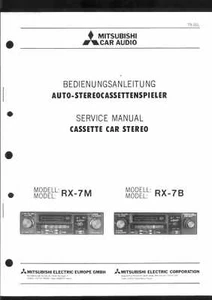 Mitsubishi Original Service Manual für RX-7M / B RX 7 M - Picture 1 of 1