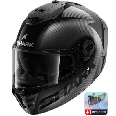 Shark Spartan RS Full Face Motorcycle Helmet - Gloss Carbon - Image 1 of 3