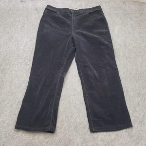 VINTAGE Croft Barrow Damenjeans 16 kurz schwarz gerade Cord Damen 35 x 25 - Bild 1 von 8