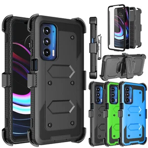 For Motorola Moto Edge Plus 2023/40 Pro/X40 Phone Case Belt Clip Holster Cover - Zdjęcie 1 z 31