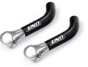 UNO MANUBRIO CORNA APPENDICI PROLUNGHE NERO BICI BICICLETTA MTB TRAINING BIKE - Foto 1 di 1