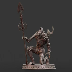 Guardian of the Cursed Gate B SurrealFactory RPG 54mm Demon Geiger Spear - Picture 1 of 2