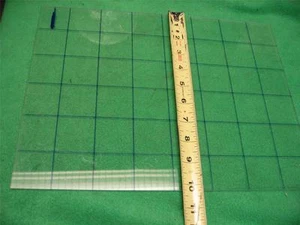 20 FOGLI GRIGLIA ACRILICA TRASPARENTE FOGLIO PLASTICA PIANO STOCK 13-9/16" x 10-1/4" x 1/8" - Foto 1 di 1