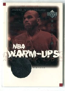 2001-02 UD Encore Jerry Stackhouse NBA Warm-Ups GU Warm-Up JERSEY RELIC PISTONS - Picture 1 of 1