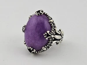 Anillo Carolyn Pollack Ovalado Charoite Plata de Ley 925 Talla 8 - Imagen 1 de 7