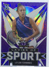 ??Leylah Fernandez Rookie 2021??Leaf Valiant Ladies Of Sport Purple??Le #/50??