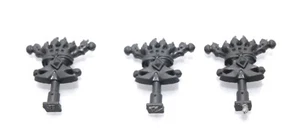 Warhammer 40K Space Wolves Grey Hunter/Blood Claws Wolf Back Banner x3- Old - Picture 1 of 1