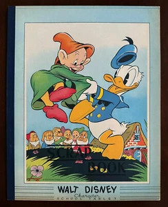 TABLETA ESCOLAR WALT DISNEY - LIBRO DE RECORTES DONALD DUCK - 1944 - Rara, sin usar - Imagen 1 de 4