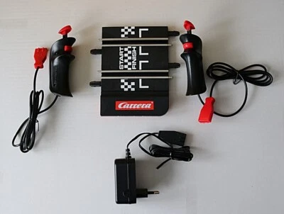 61666 Carrera GO!!! Anschluss-Schiene | 2 Handregler/ Speed Controller | Trafo - Bild 1 von 2