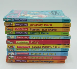 Beverly Cleary Series Lot of 11 Paperback Books Ramona, Henry, Ribsy, Mouse - Foto 1 di 3