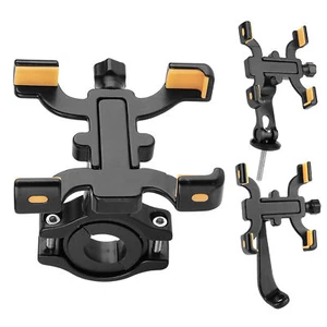 Motorcycle Bicycle Phone Holder Rotating Support Handlebar Rearview Mirror Mount - Picture 1 of 15