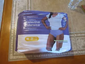 NEW Amazon basics Women's Protective Underwear size Medium fits 31-37 Waist - Picture 1 of 3