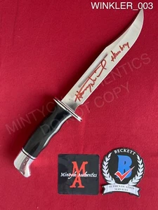 Cuchillo Henry Winkler autografiado firmado Buck 120 Scream Ghostface Himbry Beckett - Imagen 1 de 6