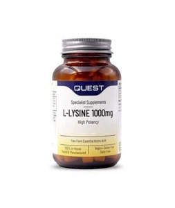Quest L-Lysine 1000mg 90 Vegan Tablets - Picture 1 of 3