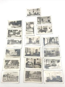 18 Genuine Photography Miniature Black White Photos Mt Vernon George Washington - Picture 1 of 10