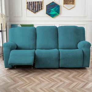 Waterproof non-slip leaf jacquard stretch recliner sofa cover protection - Picture 1 of 30