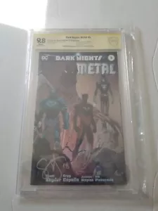 BAM BOX 2018 DC DARK KNIGHTS METAL #5 BEWERTET CBCS 9.8 SIGNIERT PLANET COMICON - Bild 1 von 8