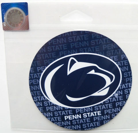 NCAA 1 Pair Penn State Nittany Lions Magnets 4" Diameter Cover