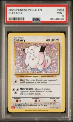 PSA 9 MINT Clefairy 013/034 CLC Classic Box Holo Rare Pokémon Trading CG 2023 - Image 1 of 2