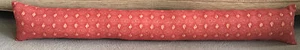 CUSCINO ESCLUSORE TIRAGGIO TESSUTO WALTON TERRACOTTA FOGLIE ORO DIAMETRO 5" - Foto 1 di 2