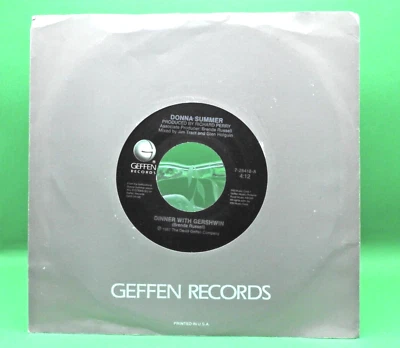 DONNA SUMMER - Dinner with Gershwin 1987 7" VINYL SINGLE 28418-7 USA import Foto 1 de 2