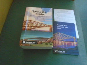 2005 PASSAGIER NATIONALE EISENBAHN FAHRPLAN + KARTE + ZULAGE - Bild 1 von 3