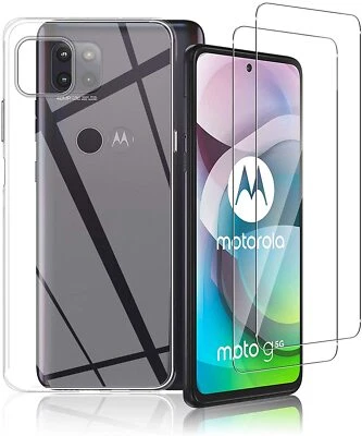 COVER SOFT TPU CUSTODIA per MOTOROLA MOTO G 5G + PELLICOLA VETRO TEMPERATO