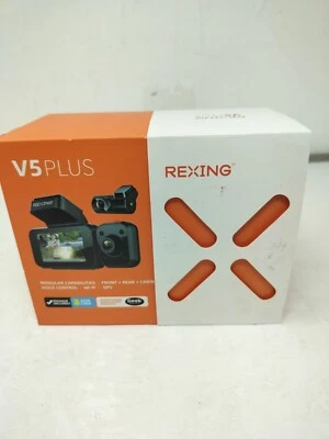 Rexing -V5 Plus 3-Channel 4K Dash Cam 3" LCD Voice Control, Wi-Fi GPS - Image 1 of 2