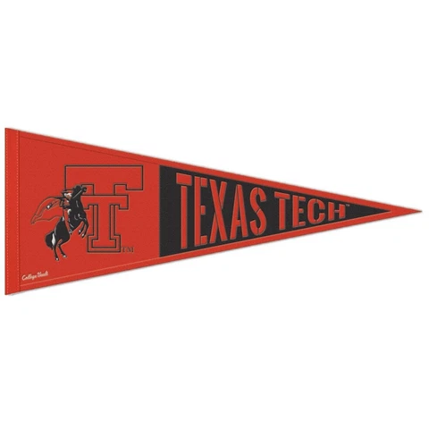 Texas Tech Red Raiders Throwback Logo Wool Pennant - 13"x32" Cover